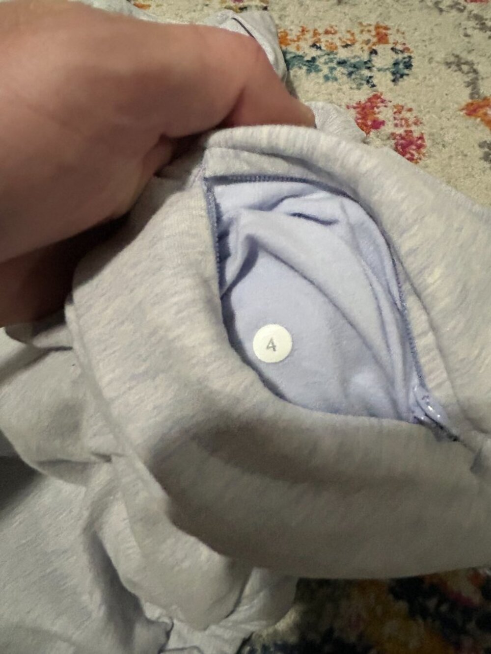 Lululemon Light Gray Long-Sleeve Pullover Top - Picture 4 of 4